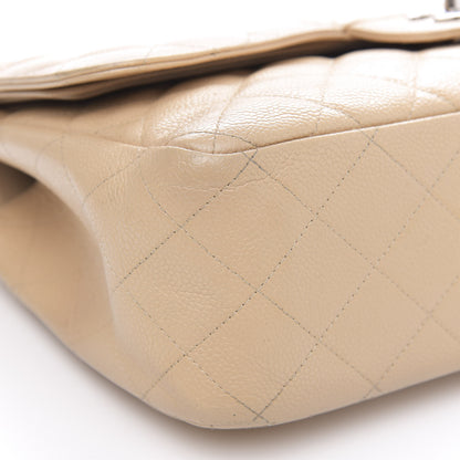 Chanel Caviar Quilted Jumbo Double Flap Beige Clair 8 of 18