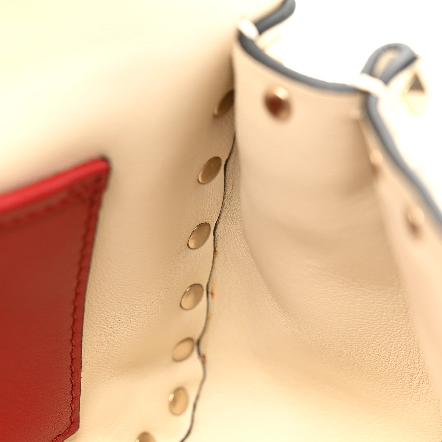 Valentino Garavani Nappa Small Rockstud Spike Shoulder Bag Light Ivory 10 of 11