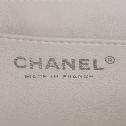 Chanel Caviar Quilted Jumbo Single Flap White 6 of 12