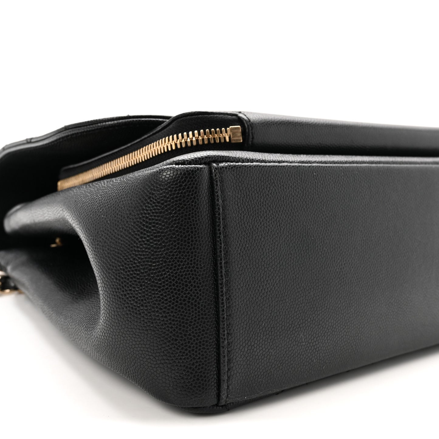Caviar Quilted Large Business Affinity Flap Black