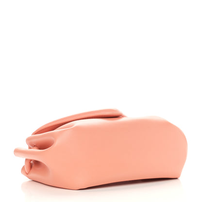 Bottega Veneta Lambskin Small Beak Triangle Flap Shoulder Bag Peachy Silver 4 of 9