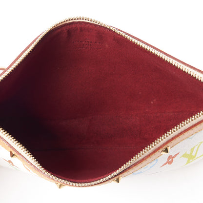Louis Vuitton Monogram Multicolor Pochette Accessories White 6 of 8