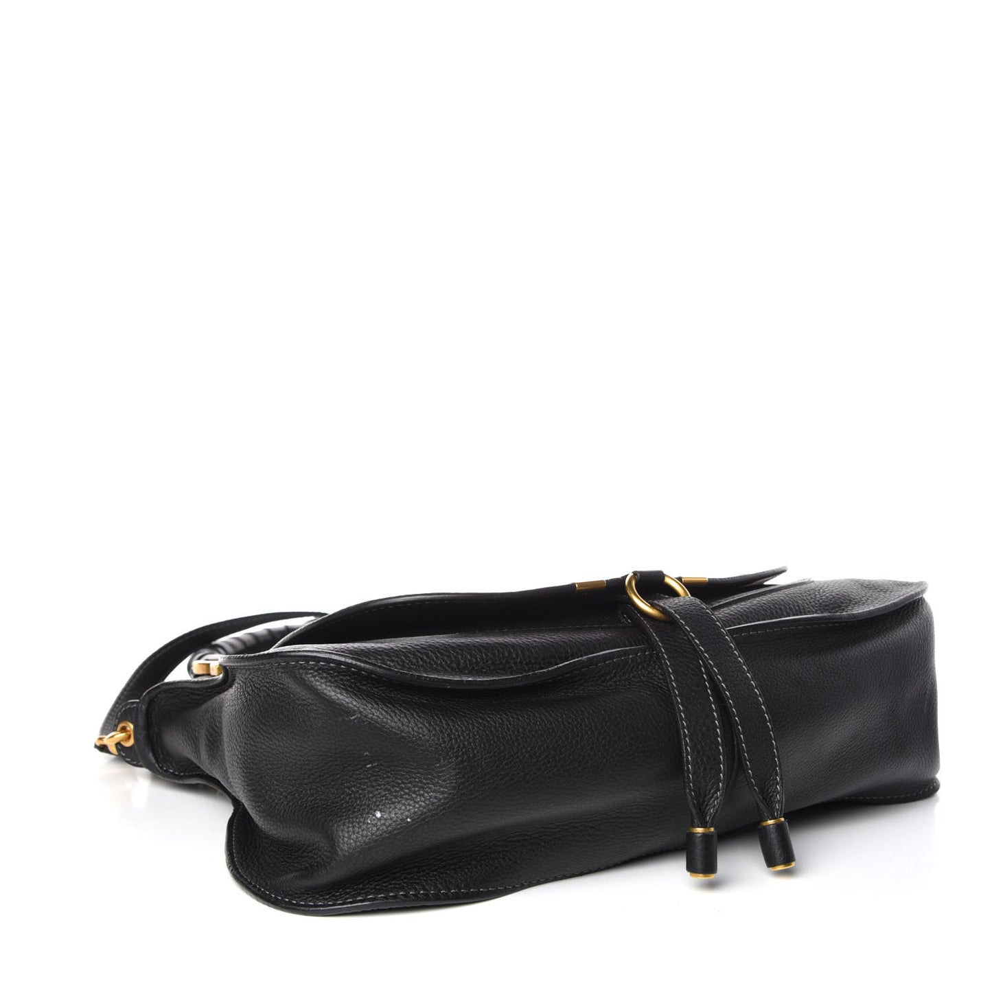 Calfskin Medium Marcie Satchel Black