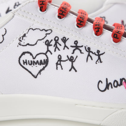 Chanel Canvas Printed Pharrell Sneakers 42 White Multicolor 14 of 17