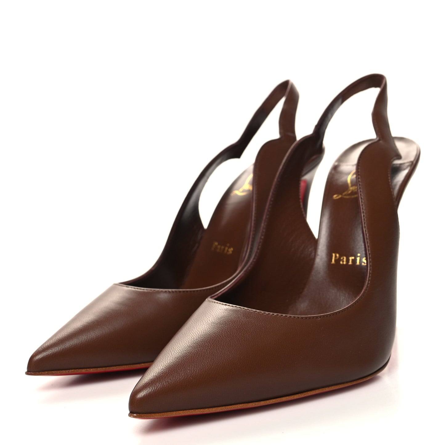 Calfskin Hot Chick Slingback 100 Pumps 38 Nude 6