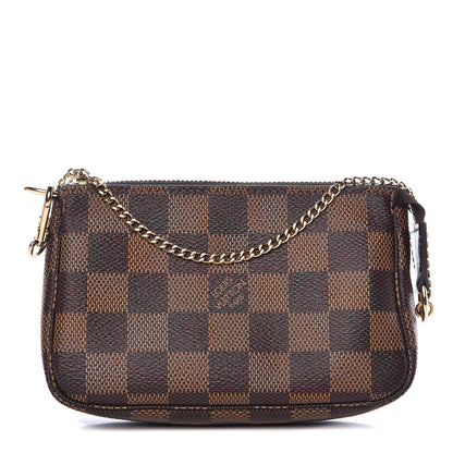 Louis Vuitton Damier Ebene Mini Pochette Accessories 1 of 8