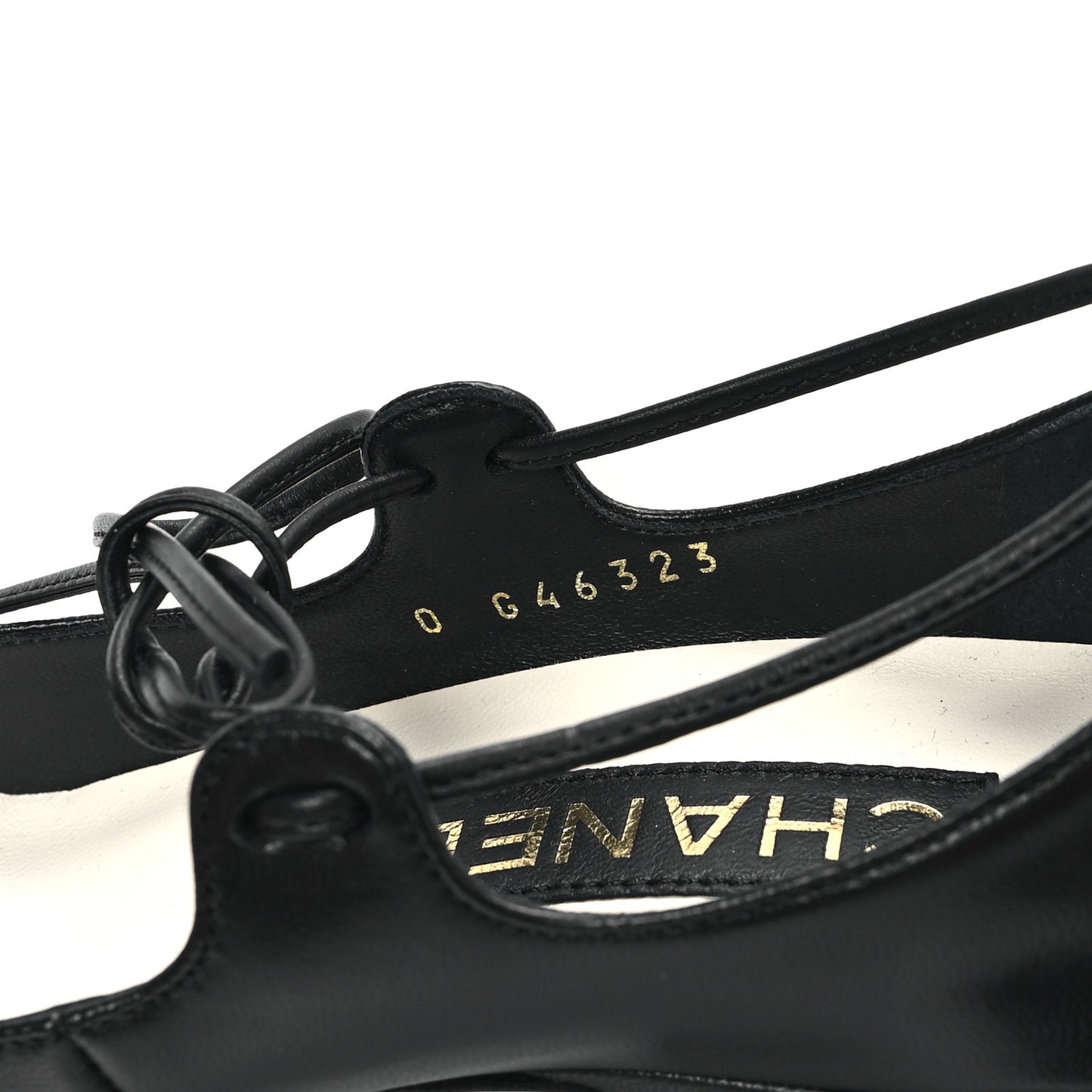 Lambskin Patent Cap Toe CC Mary Jane Pumps 39 Black