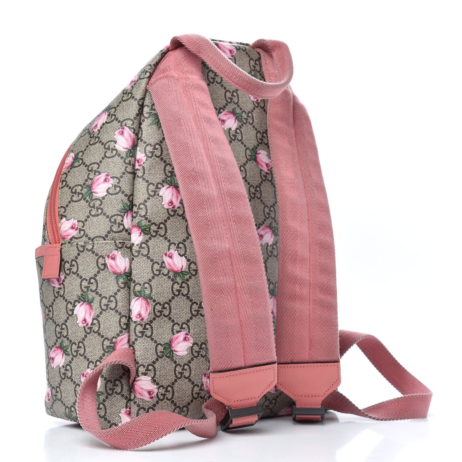Gucci GG Supreme Monogram Rosebud Childrens Backpack Pink 2 of 9