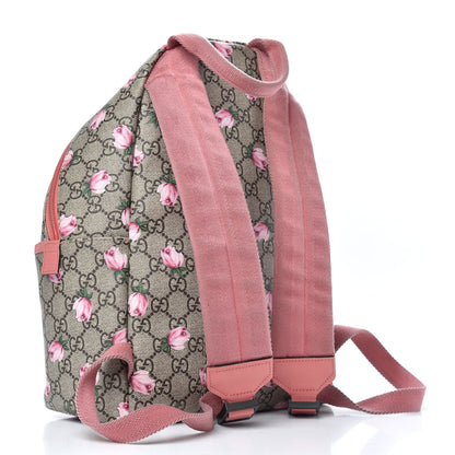 Gucci GG Supreme Monogram Rosebud Childrens Backpack Pink 2 of 9