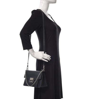 Givenchy Goatskin Small GV3 Shoulder Bag Dark Blue 2 of 9