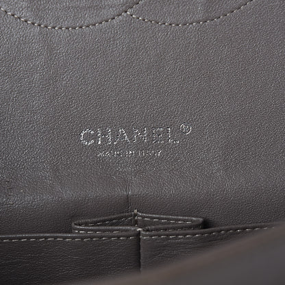 Chanel Patent Quilted Maxi Double Flap Grey 6 of 13