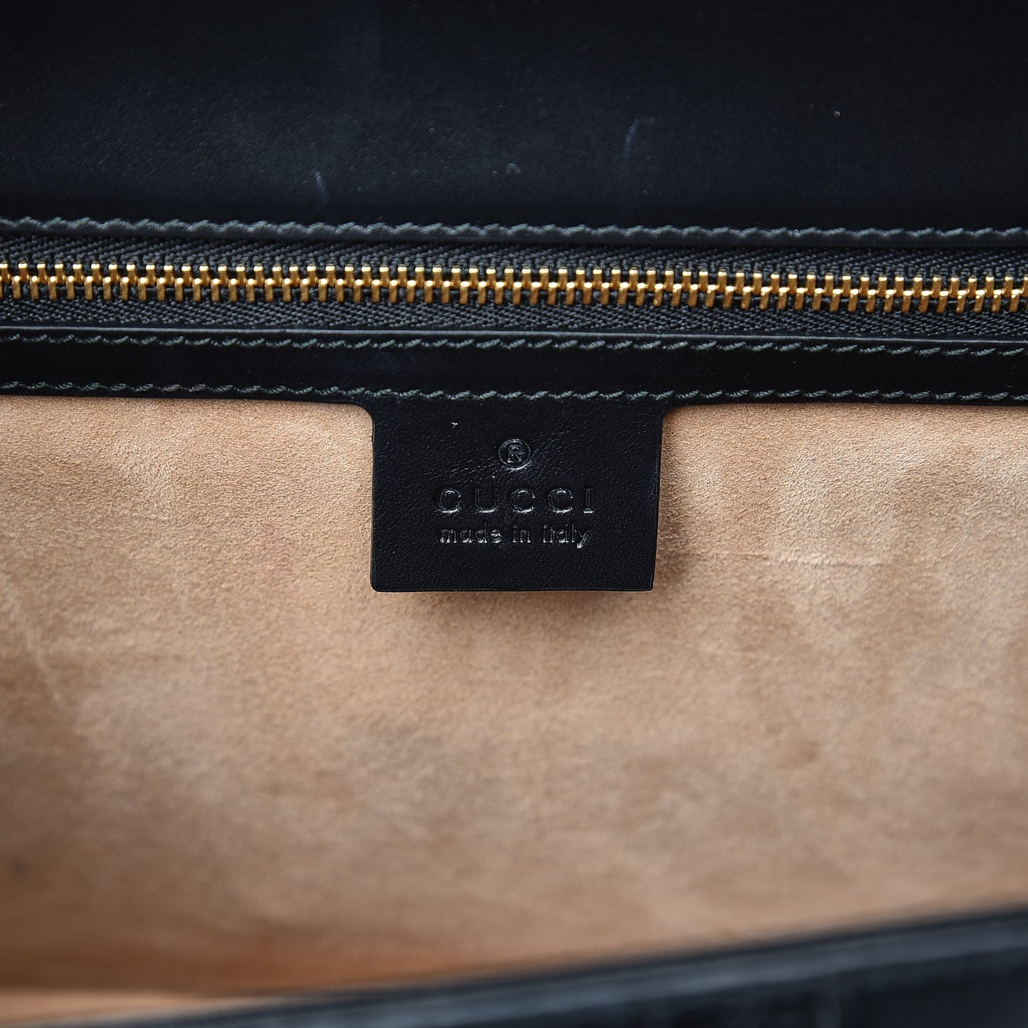 Guccissima Signature Medium Sylvie Top Handle Bag Black