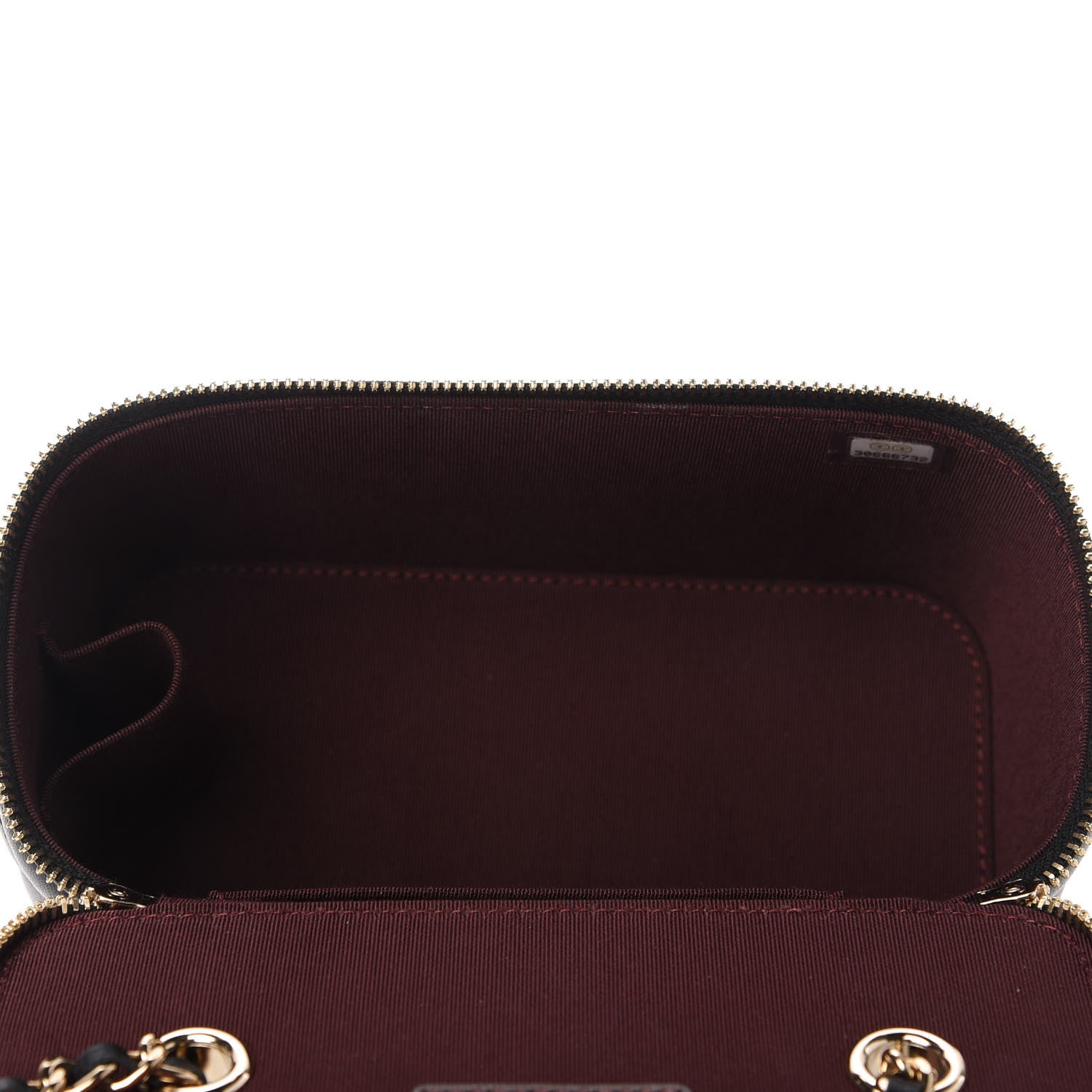 Chanel Lambskin Quilted Small Vanity Case With Chain Black 5 of 11