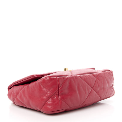 Chanel Goatskin Quilted Medium Chanel 19 Flap Red 4 of 10