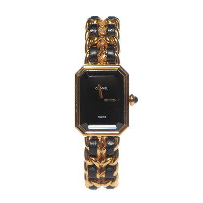 Chanel Stainless Steel Lambskin 20mm Chain Premiere Quartz Watch Gold M 3 of 6