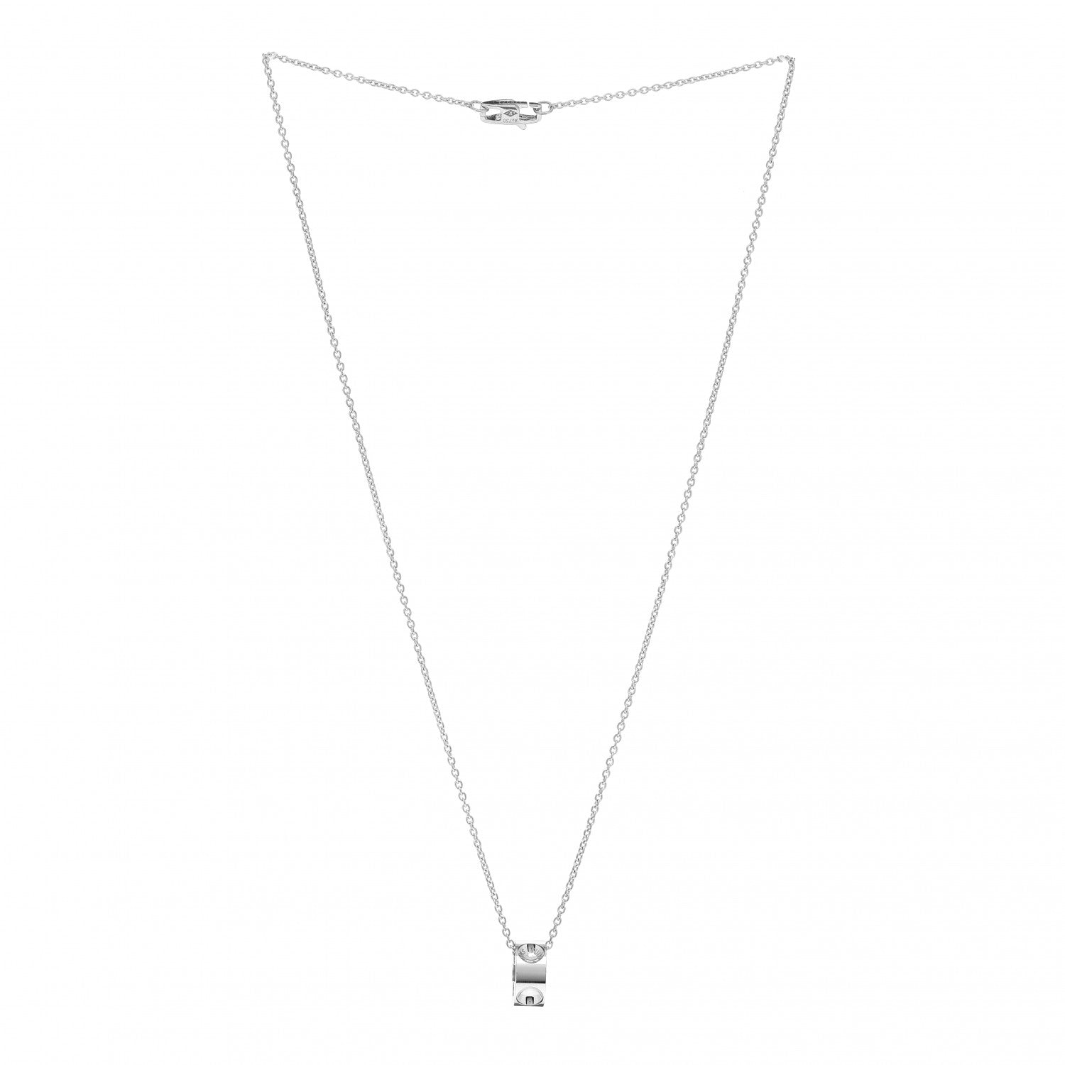 Louis Vuitton 18K White Gold Empreinte Pendant Necklace 3 of 4