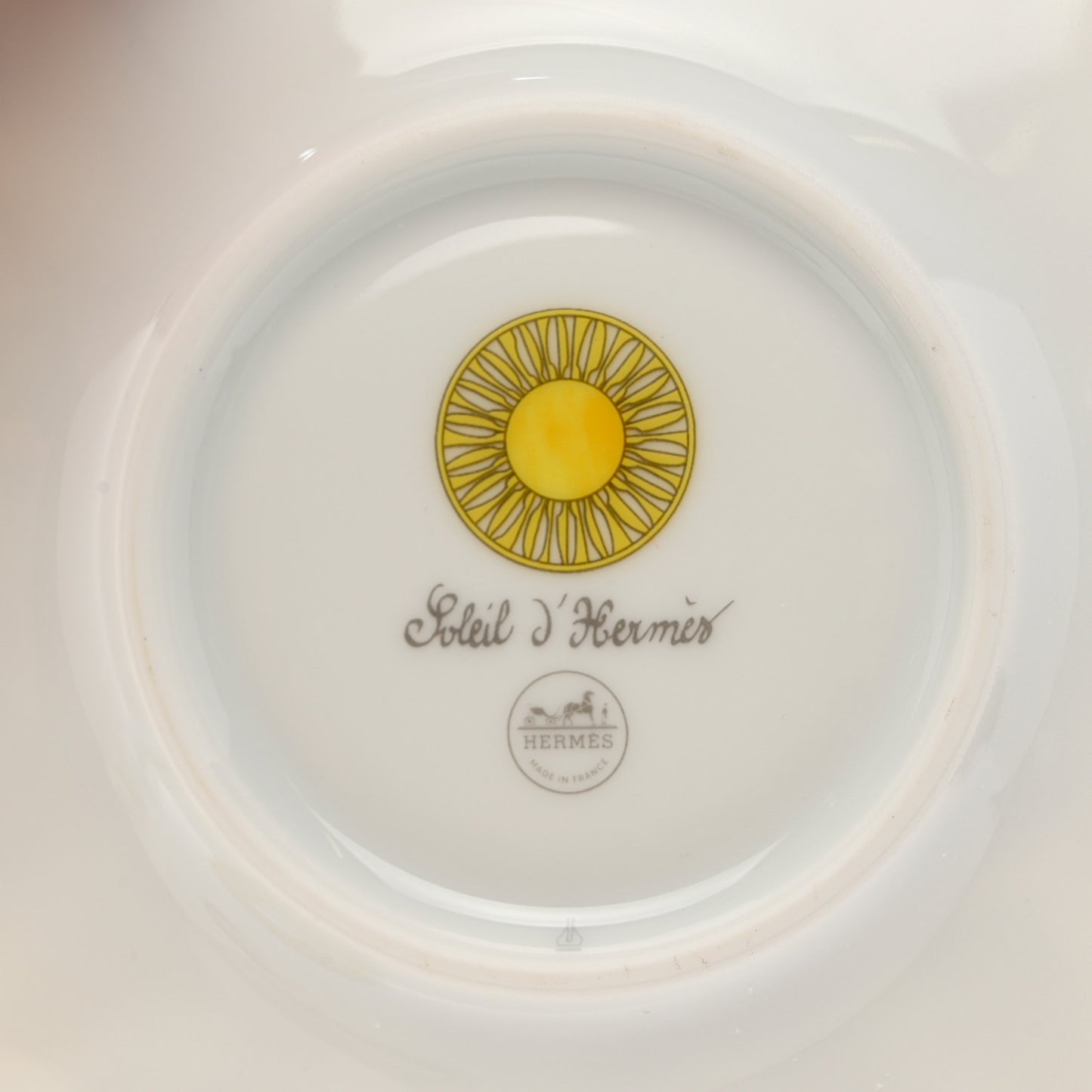 Porcelain Soleil d'Hermes Breakfast Cup And Saucer Set Of 2