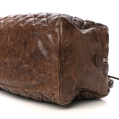 Balenciaga Chevre Quilted Matelasse MM Sienna 9 of 17