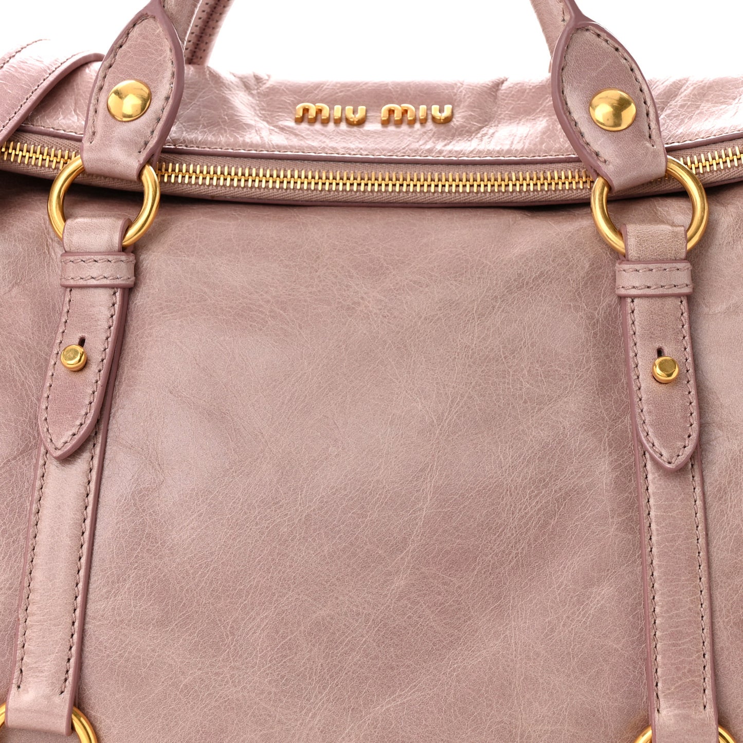 Vitello Lux Large Bow Bag Mughetto