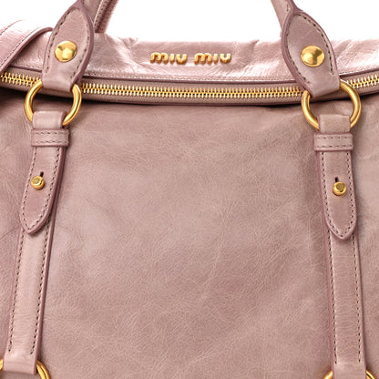 Miu Miu Vitello Lux Large Bow Bag Mughetto 9 of 11
