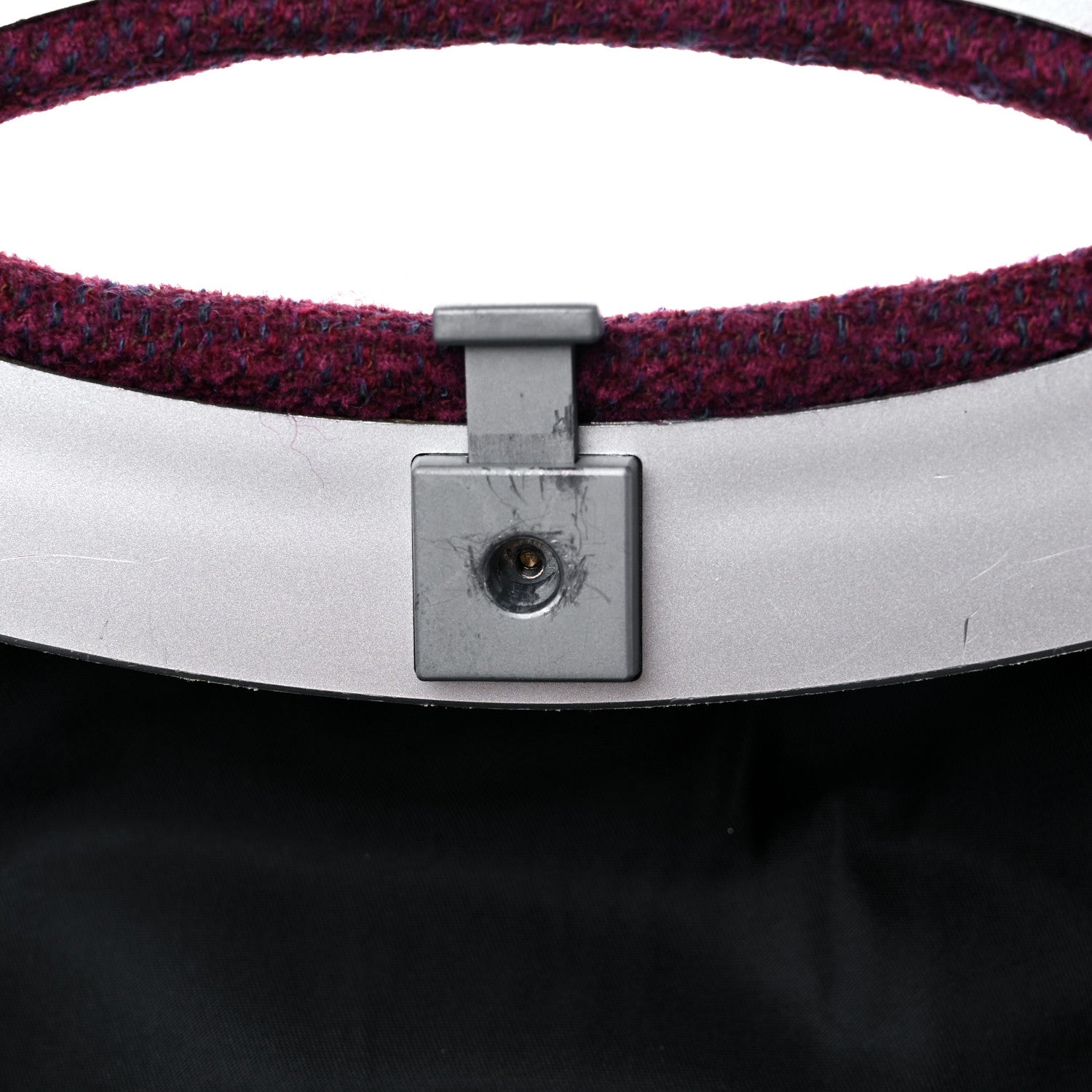 Chanel Jersey Millennium 2005 Hard Case Crossbody Bag Purple 9 of 13