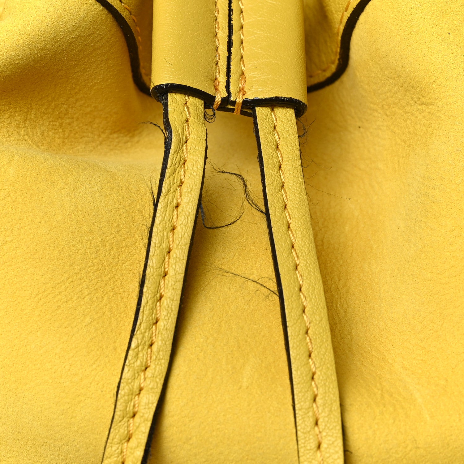 Burberry Calfskin Drawstring Hobo Yellow 9 of 9