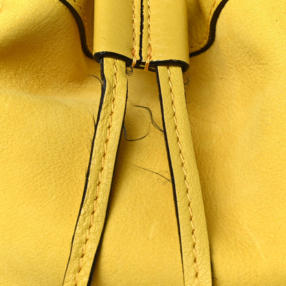 Burberry Calfskin Drawstring Hobo Yellow 9 of 9