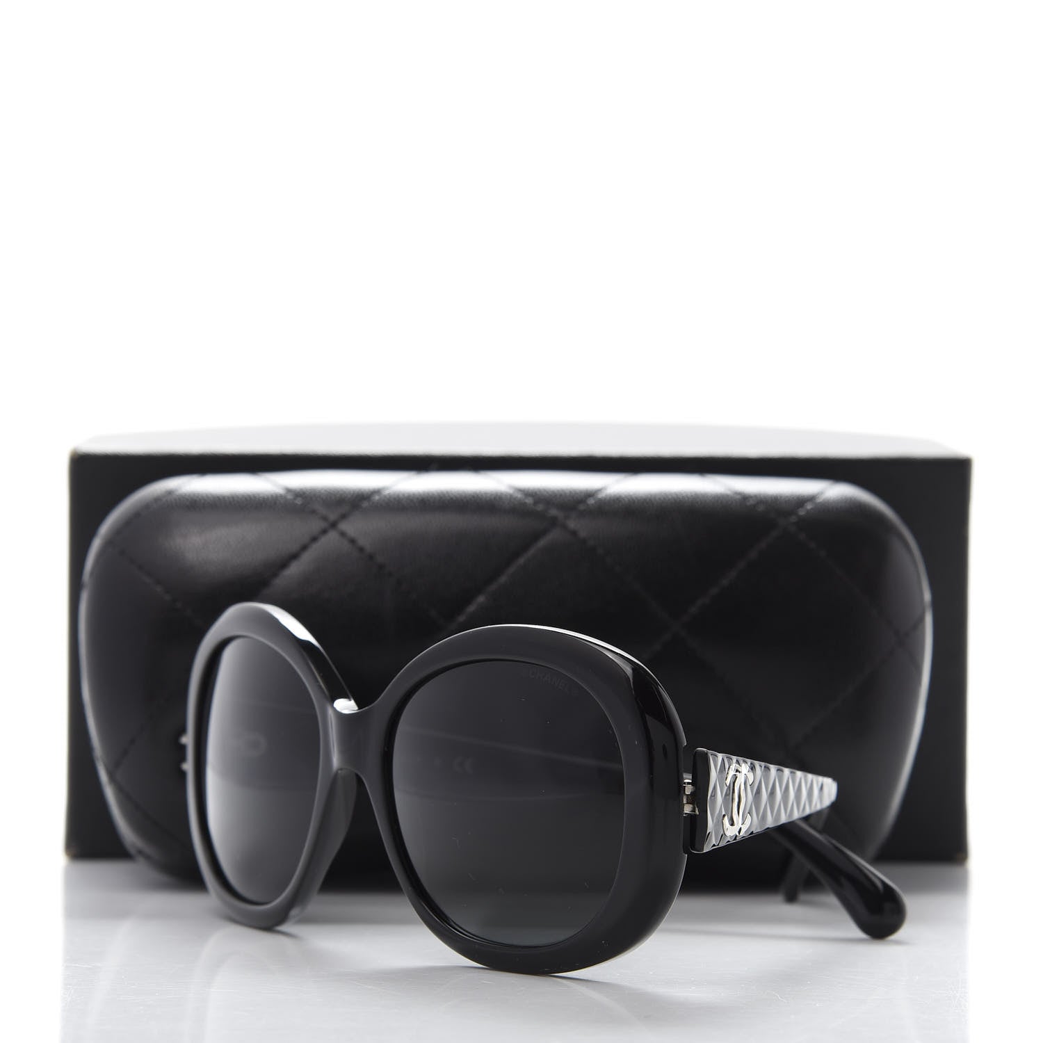 Chanel Acetate Quilted CC Sunglasses 5188 Black 8 of 8
