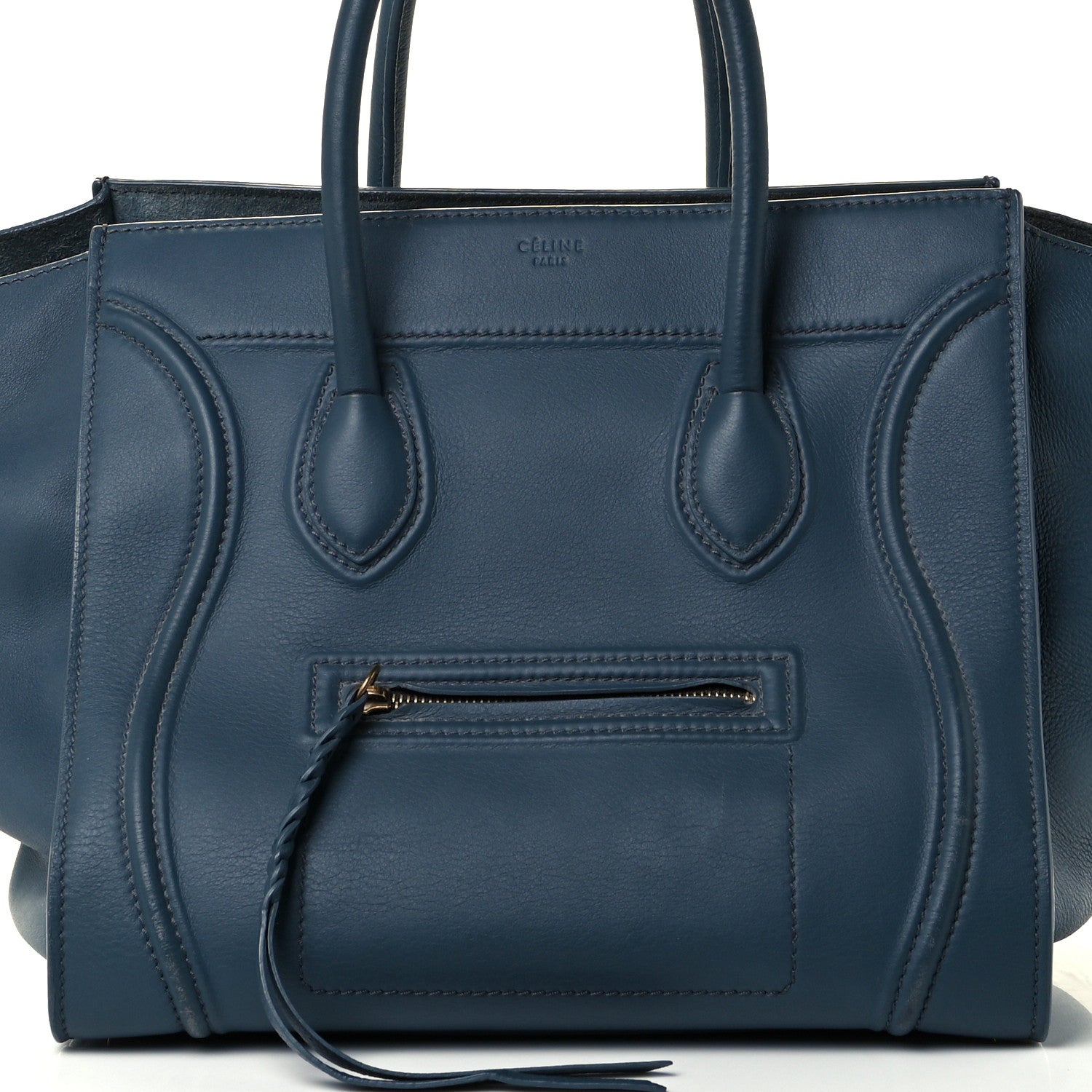 Celine Smooth Calfskin Medium Phantom Luggage Slate 8 of 10