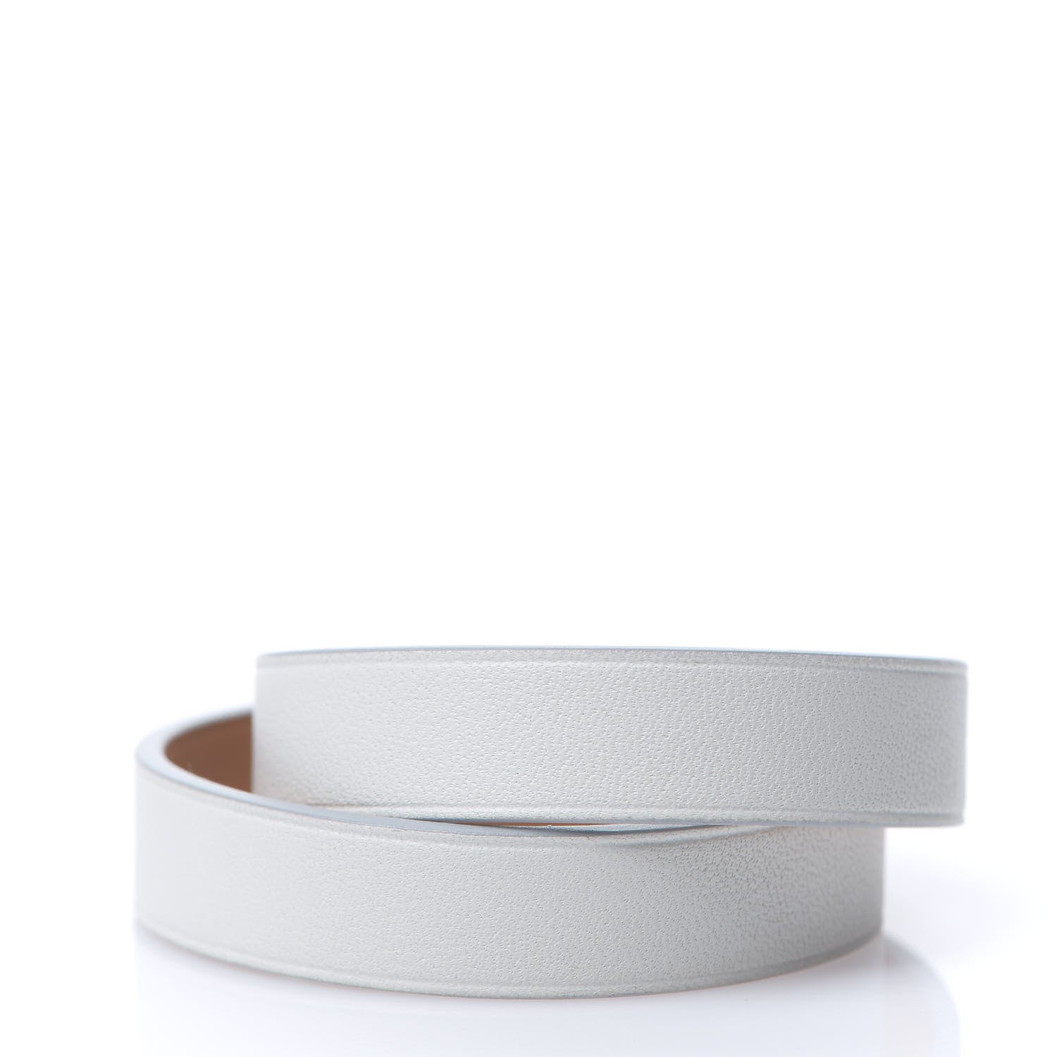 Hermes Swift Mini Dog Double Tour Bracelet T1 White 2 of 5