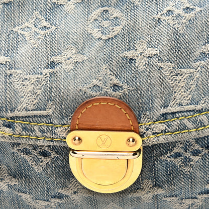 Louis Vuitton Monogram Denim Mini Pleaty Blue 7 of 9