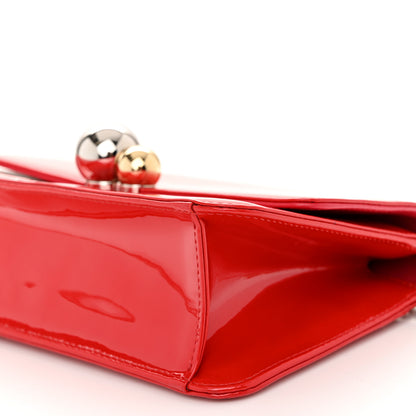 Christian Dior Patent Tribale Chain Wallet Red 11 of 11