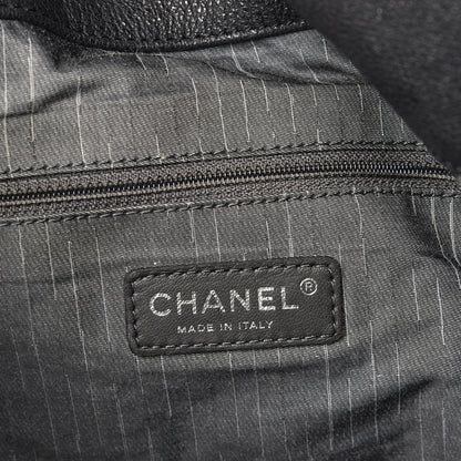 Chanel Washed Calfskin Drawstring Tote Black 6 of 11