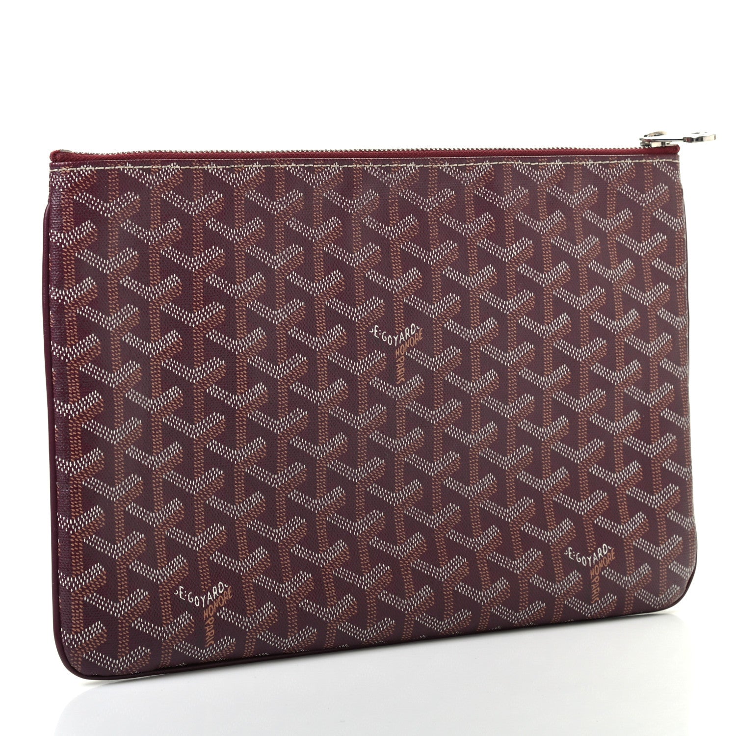 Goyard Goyardine Senat Pochette MM Burgundy 2 of 6