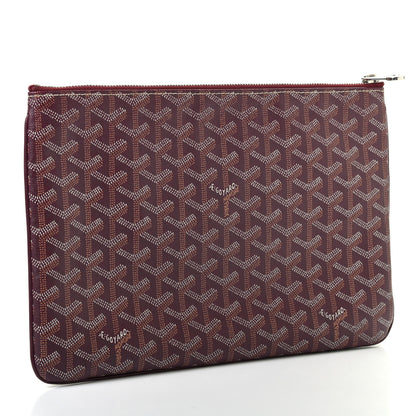 Goyard Goyardine Senat Pochette MM Burgundy 2 of 6