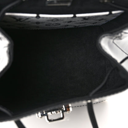 Louis Vuitton Patent Monogram Hot Springs Backpack Black White 5 of 8