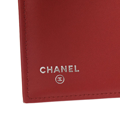 Chanel Caviar Quilted Long Flap Wallet Dark Red 5 of 8