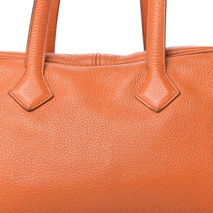 Hermes Taurillon Clemence Victoria II 35 Orange 10 of 11