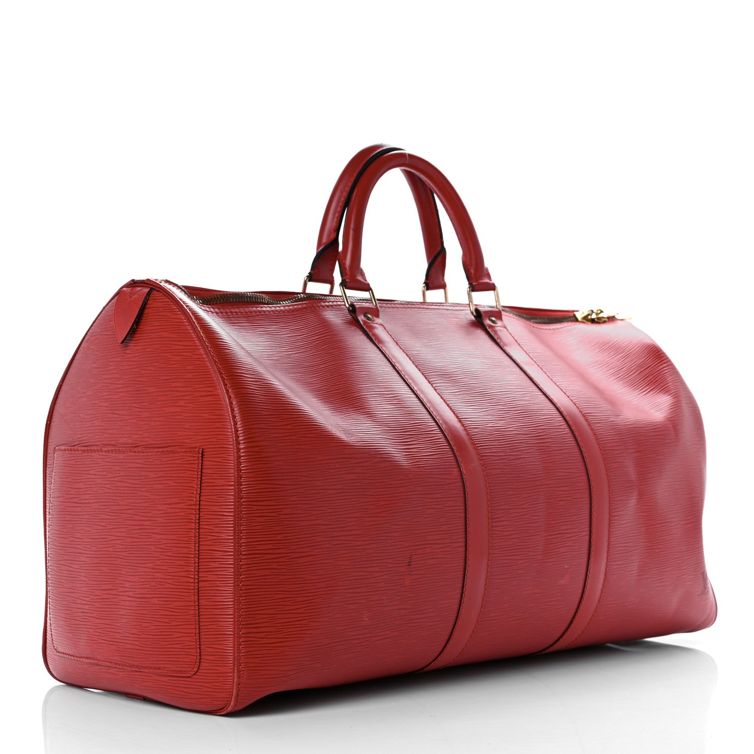 Louis Vuitton Epi Keepall 45 Castillan Red 2 of 18