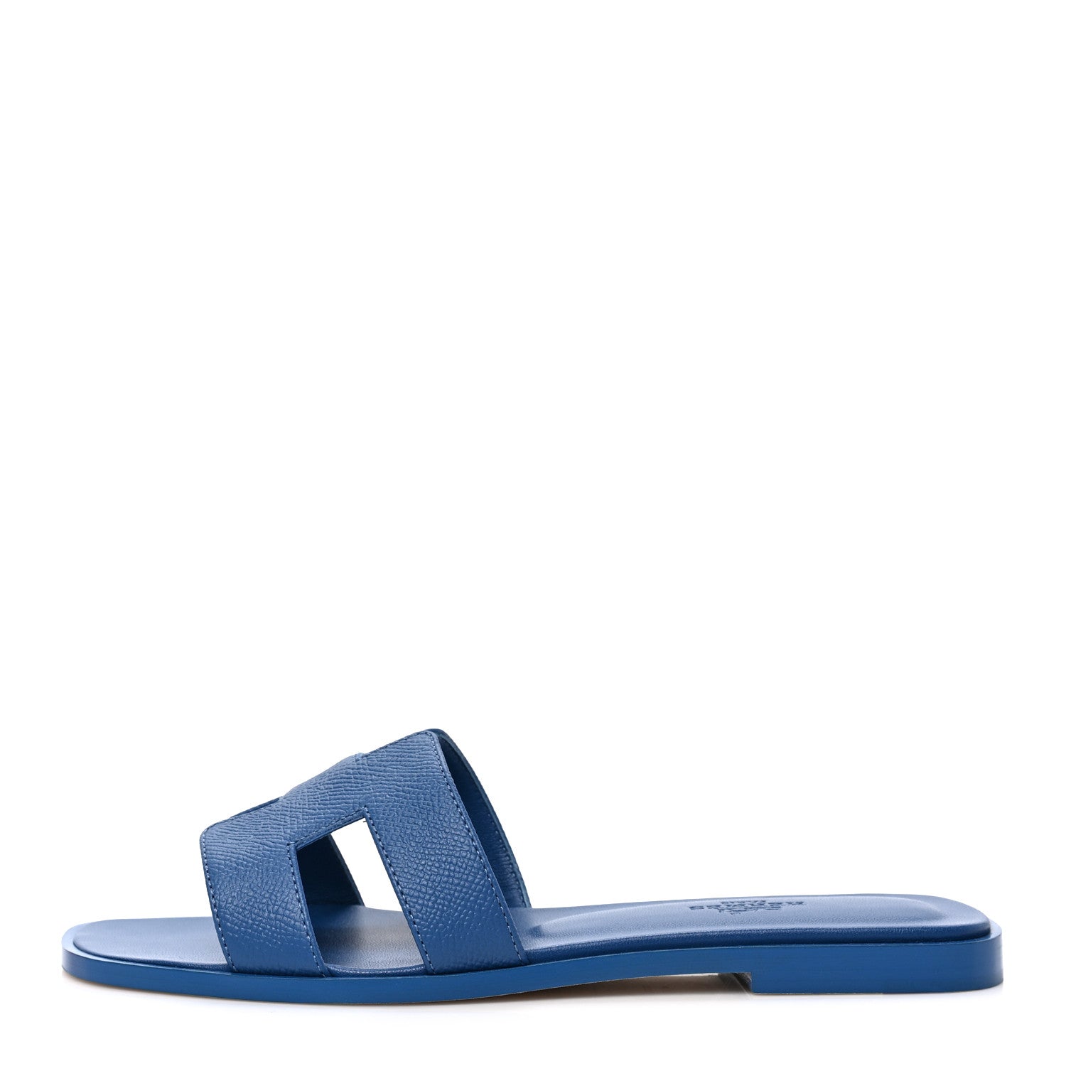 Hermes Epsom Oran Sandals 37 Bleu Bleuet 1 of 8