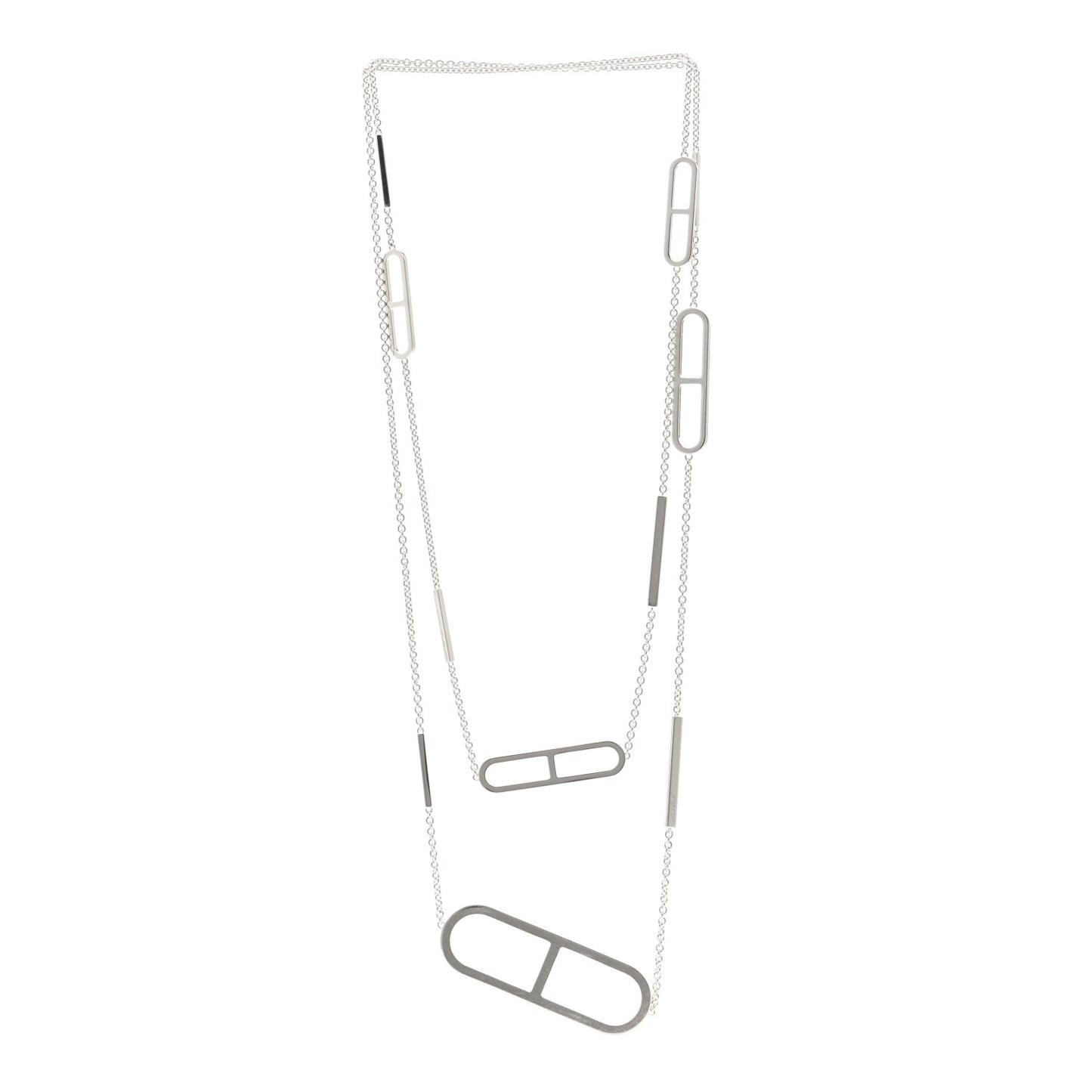 Sterling Silver Ever Chaine d'Ancre Long Necklace 120