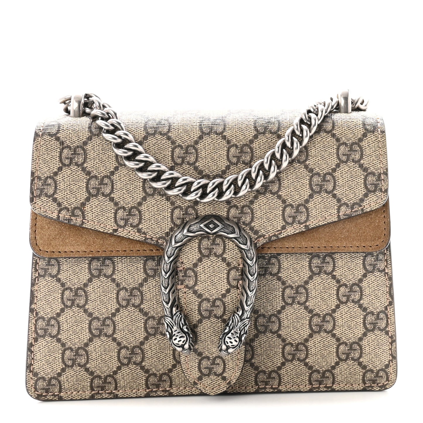GG Supreme Monogram Mini Dionysus Shoulder Bag Taupe