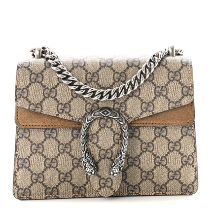 Gucci GG Supreme Monogram Mini Dionysus Shoulder Bag Taupe 1 of 10