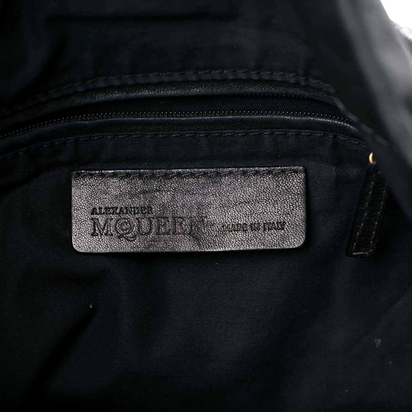 Calfskin Zip Hobo Black