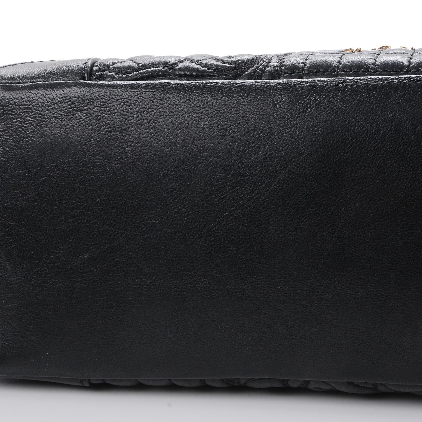 Barocco Quilted Nappa Altea Vanitas Satchel Black