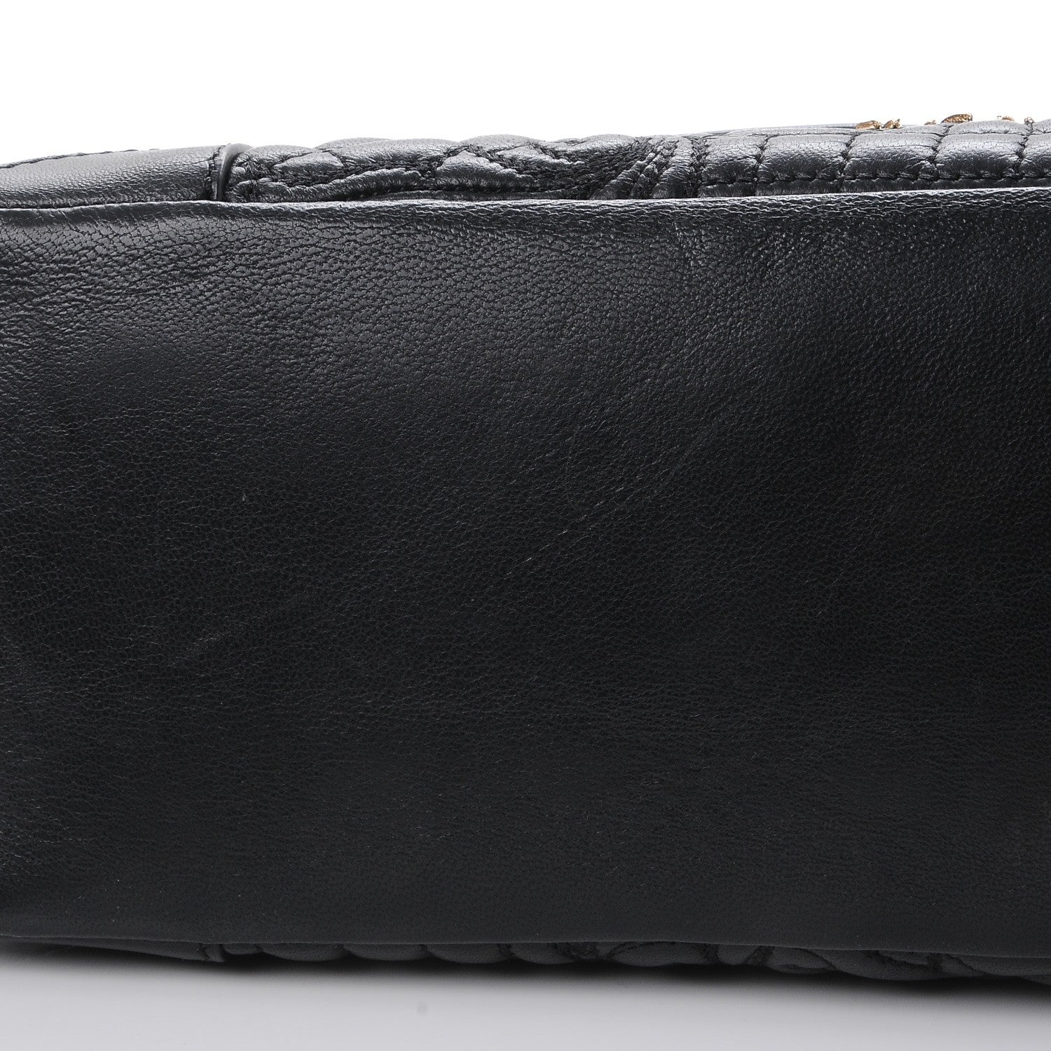 Versace Barocco Quilted Nappa Altea Vanitas Satchel Black 8 of 9