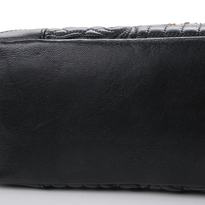Versace Barocco Quilted Nappa Altea Vanitas Satchel Black 8 of 9