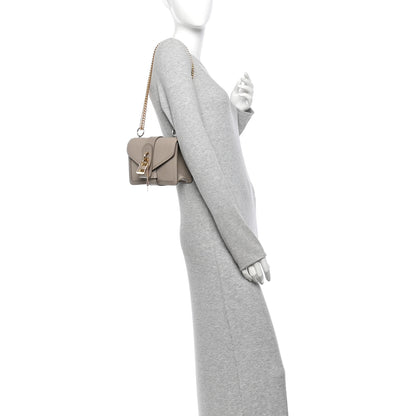Chloe Shiny Goatskin Calfskin Mini Aby Chain Shoulder Bag Motty Grey 2 of 10