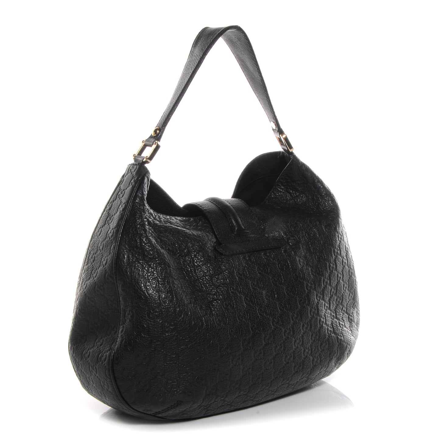 Guccissima New Ladies Web Large Hobo Black