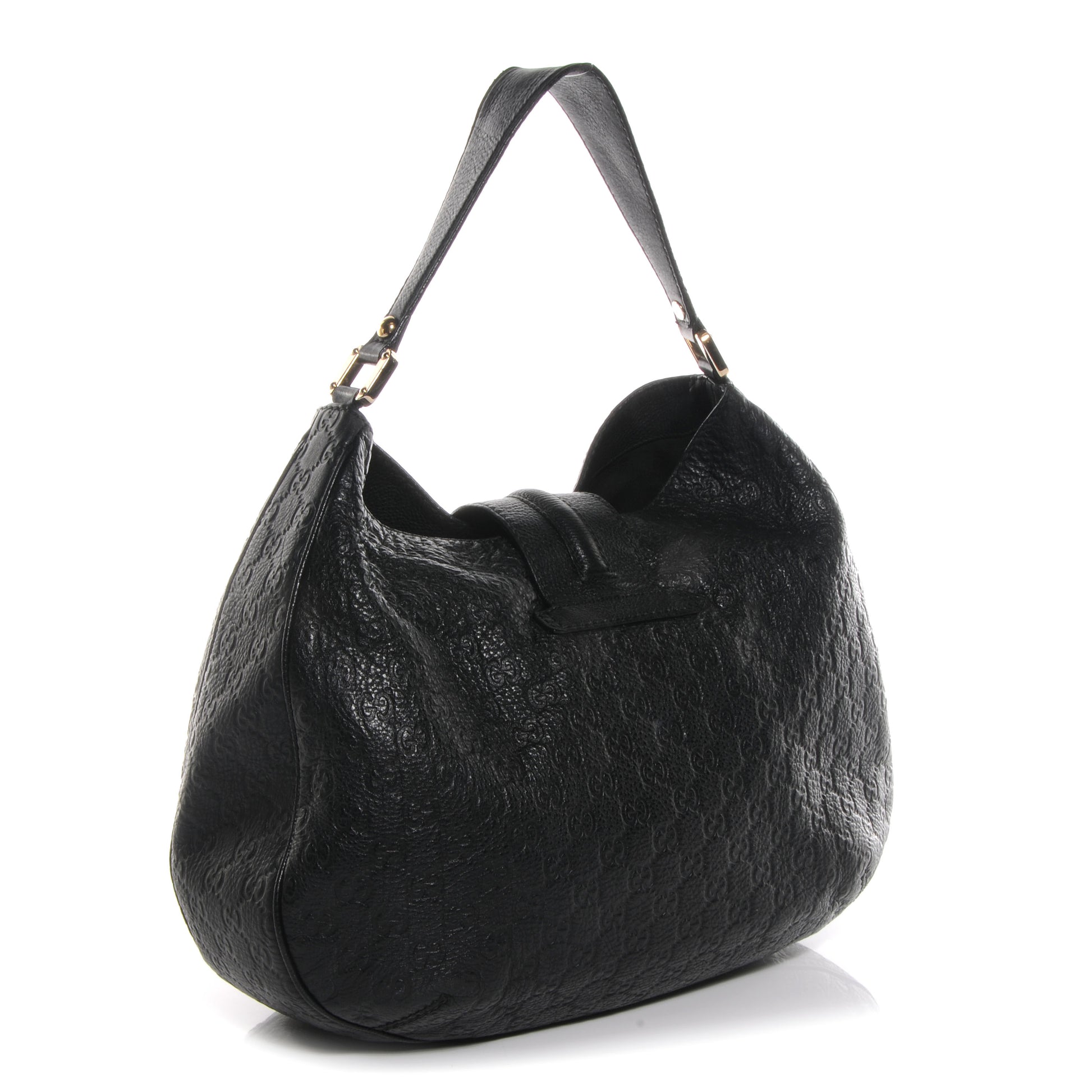 Gucci Guccissima New Ladies Web Large Hobo Black 3 of 7